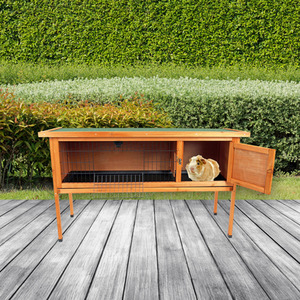 Wooden Small Animal Hutch 4ft - Natural by Actiaspet