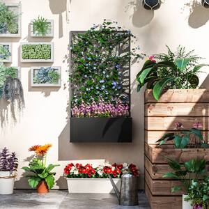 Outsunny Garden Bed with Privacy Screen by Outsunny