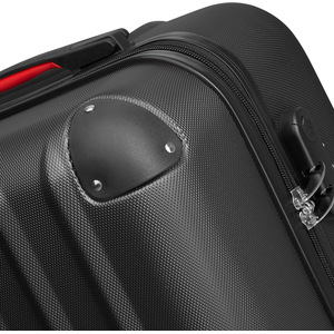 tectake Suitcase Set 4-Piece Pucci - Black by tectake