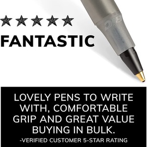 36 Round Stic Xtra Life Ballpoint Pen, Medium Point - Black by BIC