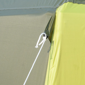 Outsunny Two Room Tunnel Tent with Porch for 4-8 Man - Yellow by Outsunny