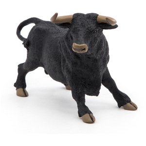 PAPO Farmyard Friends Andalusian Bull Toy Figure - Black by PAPO