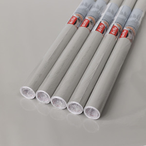 dc fix Glossy Lt Grey Self Adhesive Vinyl Wrap for Kitchen Doors and Furniture - Light Grey / 67.5cm x 2m (pack of 5) by d-c-fix