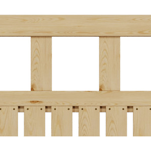 Spruce Wood Garden Fence Gate with Raised Sides by Livingandhome