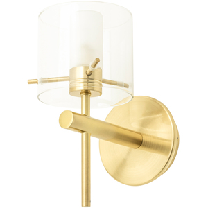 Lincoln Bathroom Wall Light - Satin Brass by Litecraft