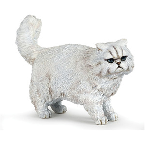 PAPO Dog and Cat Companions Persian Cat Toy Figure - White by PAPO