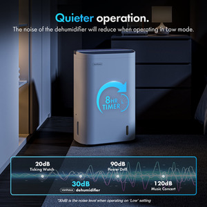 Desiccant Dehumidifier 7L per Day - White by VonHaus