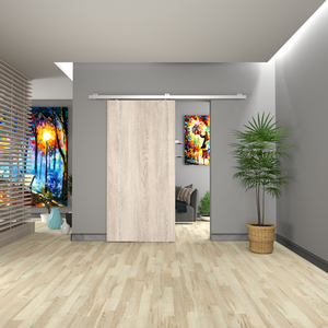 Sliding Door Track Kit Top Hung Heavy Gear System Set - 1200mm Track - Silver by DecorAndDecor