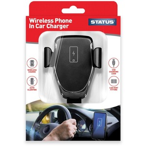 Wireless Car Charger Vent Holder Mount - Black by Status