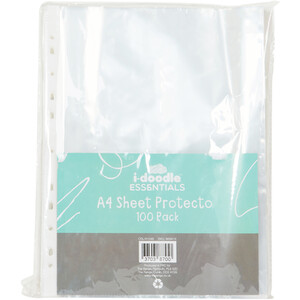 Transparent Sheet Protectors A4 - 100 by i-doodle