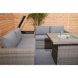 New Hampshire Conversation Firepit Set - Grey by Malay