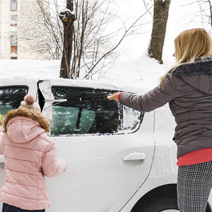Telescoping Snow Roof Rake - Black by Costway