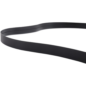 Cloud-Shaped Iron Frame Explosion-Proof Wall Mirror - Black by Livingandhome