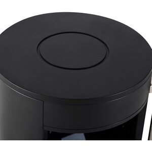 HOMCOM Electric Fireplace Heater 900W,1800W-Black - Black