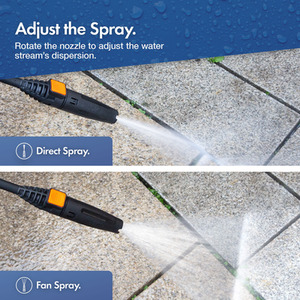 1600W Portable Pressure Washer - Grey by VonHaus