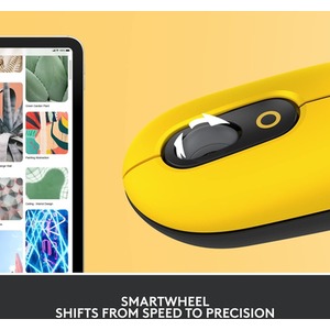Logitech POP Mouse Wireless Mouse with Customizable Emojis - Yellow by Logitech