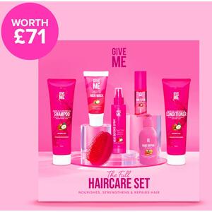 The Full Pink Haircare Set - Argan Oil and Coconut Oil - Argan & Coconut Oil by Give Me Cosmetics
