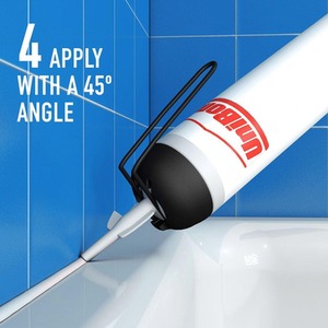 UniBond Mould Resistant Bath and Kitchen Silicone Sealant Transparent, 208g - Buy 2 by UniBond