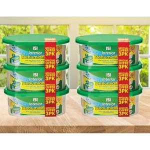 2 x Pack Of 3 Interior Dehumidifiers Moisture Traps - Clear by Shop4allsorts