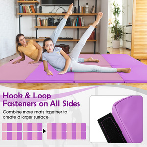 Folding Soft Floor Mat Gym Mat by Costway