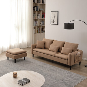 Sable Three Seater Sofa - Brown