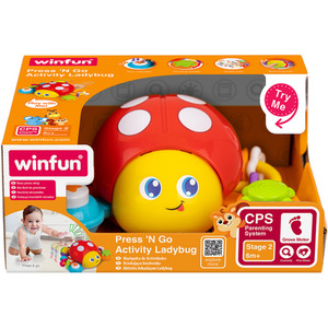 Press N Go Activity Ladybug - RED by Winfun
