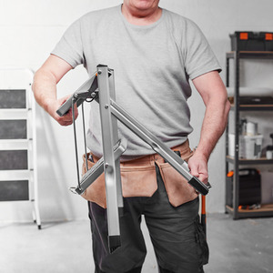 Anti Slip Feet Folding 2 Step Stool - Grey by VonHaus