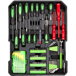 Tool Box Trolley 1200 Pcs - Black by tectake