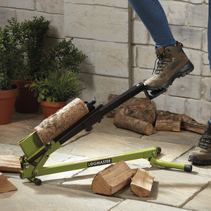 Foot Operated Log Splitter - Green by Garden Gear