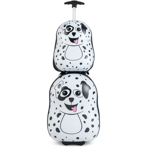 Costway 2 PCS Carry-on Luggage Set-White - White by Costway