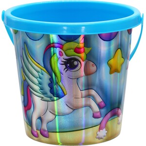 3D Unicorn Design Bucket - Multicolour