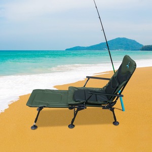 CARPZILLA Folding Fishing Chair with Footrest Green - Dark Green by CARPZILLA