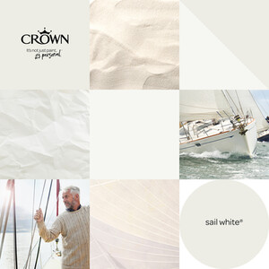 Crown Matt Breatheasy Emulsion Paint - Sail White by Crown Paints
