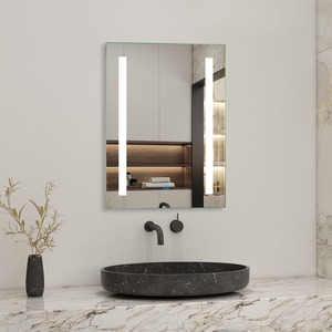 50x70cm LED illuminated Bathroom Mirror with Demister Pad by AicaBathroom