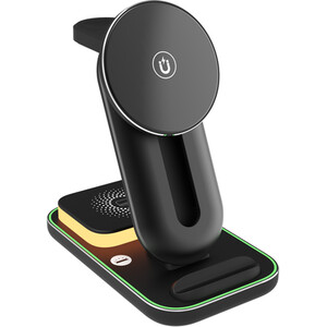 4 in 1 Wireless Charging Stand - Black