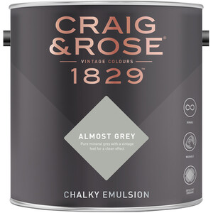 Craig and Rose Chalky Matt Emulsion - Almost Grey by Craig & Rose