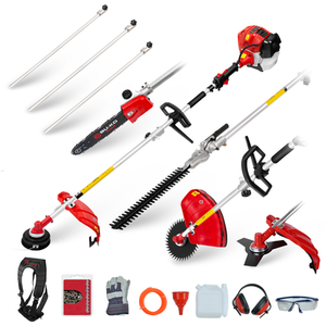 52cc Long Reach Petrol Multi Tool Strimmer, Hedge Trimmer, Pruner, Brush Cutter by BU-KO