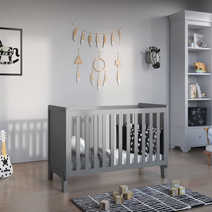 Francis Cot Bed With Mattress - Grey by Love For Sleep