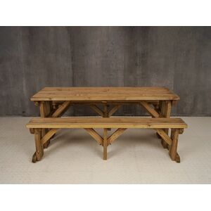 Aspen Wooden Patio Furniture - Rustic brown / 240cm by Arbor Garden Solutions