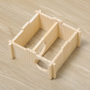 PawHut Hamster Cage with Deep Bottom, Wooden Ramp, Exercise Wheel, Food Bowl - White by PawHut