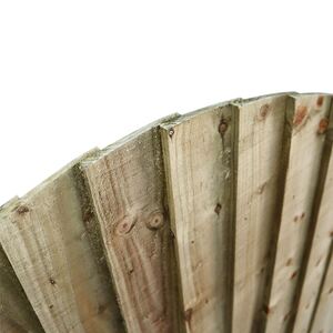 Overlapped Feather Edge Pathway Fully Framed Arch Top Pedestrian Garden Gate - Pressure Treated (Tanalised) / 75cm by Premier Garden Supplies