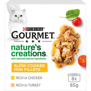 Pack of 8 Purina Gourmet Nature's Creations - Poultry by Gourmet