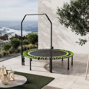 Trampoline with Adjustable U-Shaped Handle by Livingandhome