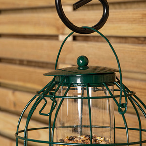 Wild Bird Seed Feeder with Squirrel Guard - Green / 2 by Samuel Alexander