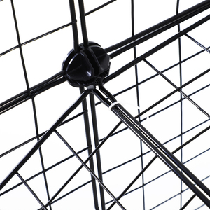 Metal Wire Pet Playpen - Black by PawHut