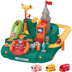 Car Track Adventure Playset Educational Toy - green