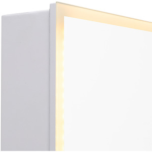 LED Mirror Cabinet With Shaver Socket - White by Livingandhome