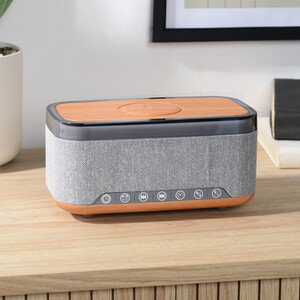 3 in 1 Alarm Clock Speaker and Charger - Grey