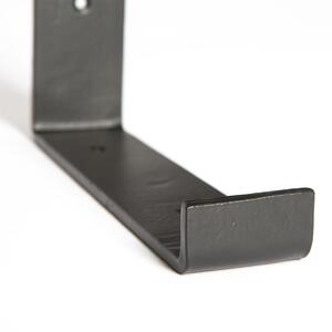 235mm Scaffold Board Iron Shelf Bracket - Black by Hammer and Tongs