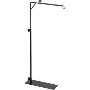 Adjustable Reptile Lamp Stand with Hook - Black by PawHut